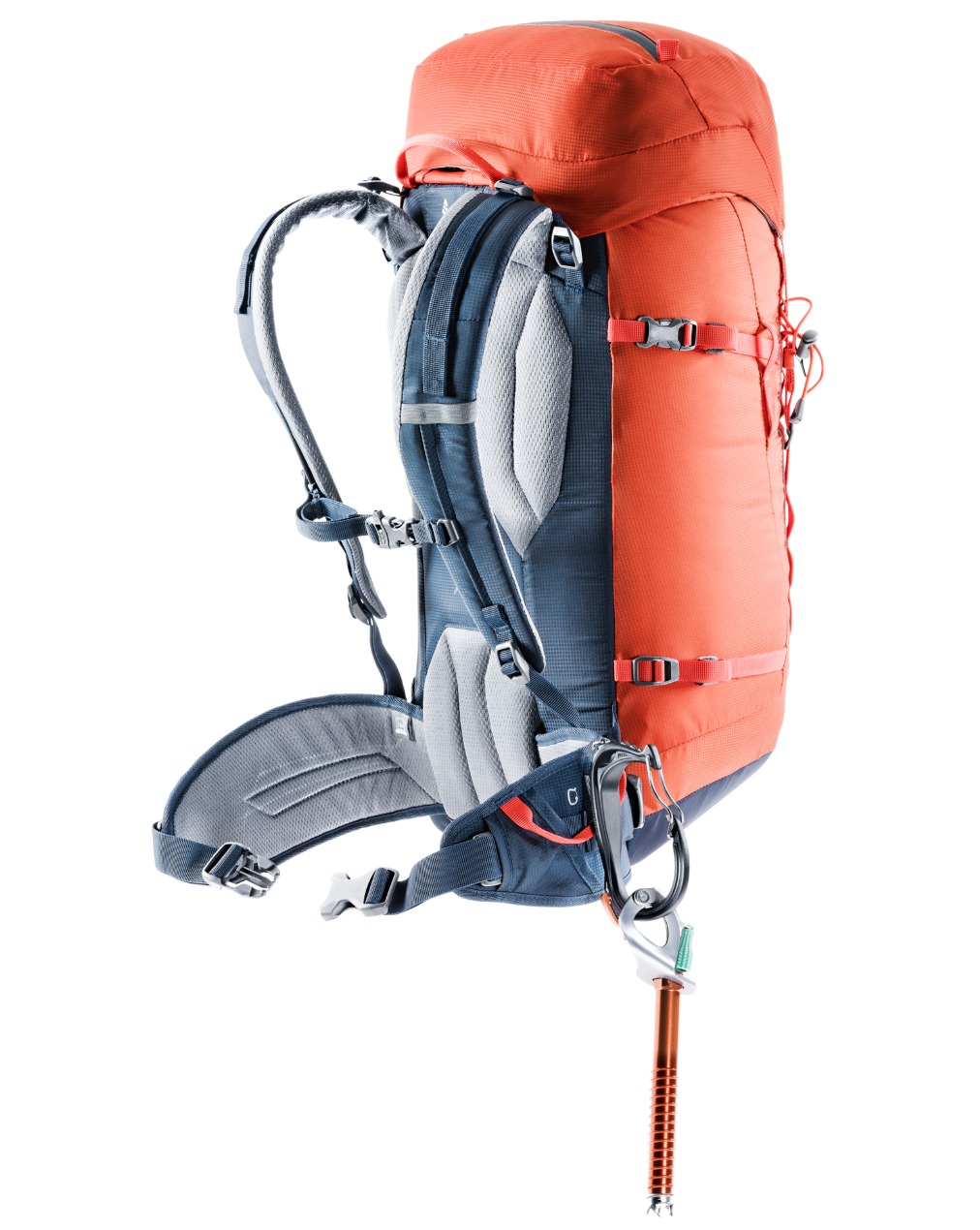 Leichte bergsteiger rücksack mit Kletter ausrüstung